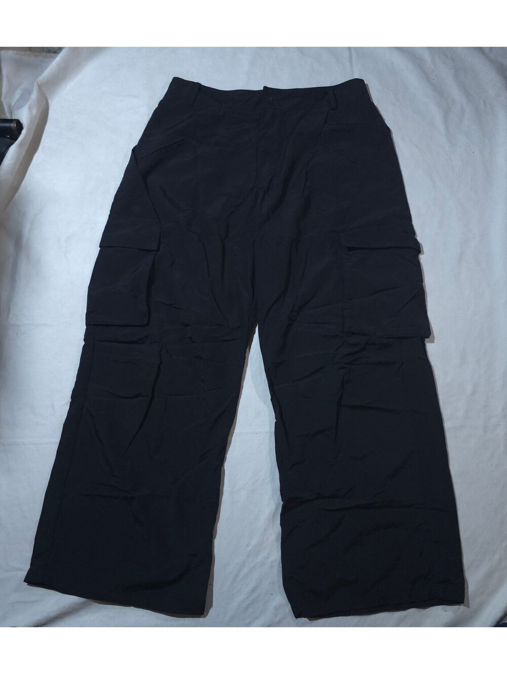 Halara Men's XL Black Nylon Cargo Pants Regular Fit